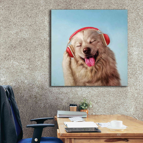 Image of 'Woof Jam' by Lucia Heffernan, Canvas Wall Art,37x37