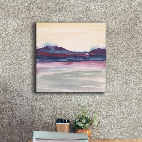 Image of 'Purple Rock Dawn I' by Chris Paschke, Canvas Wall Art,18 x 18