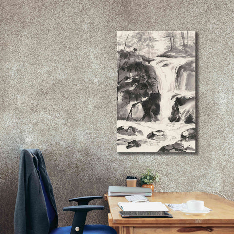 Image of 'Sumi Waterfall IV' by Chris Paschke, Canvas Wall Art,26 x 40