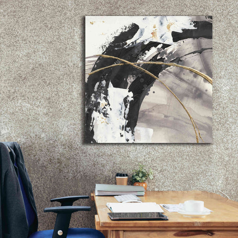 Image of 'Gilded Arcs II' by Chris Paschke, Canvas Wall Art,37 x 37
