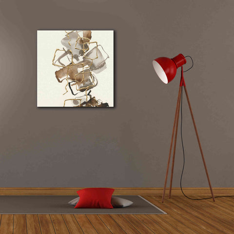 Image of 'Gold Squares I' by Chris Paschke, Giclee Canvas Wall Art,26 x 26