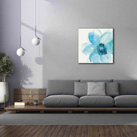 Image of 'Teal Cosmos II' by Chris Paschke, Giclee Canvas Wall Art,37 x 37
