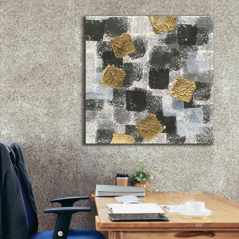 Image of 'Gold Squares III' by Chris Paschke, Giclee Canvas Wall Art,37 x 37