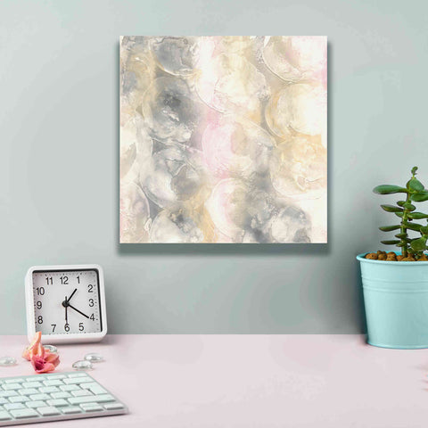 Image of 'Blush Circles II' by Chris Paschke, Giclee Canvas Wall Art,12 x 12