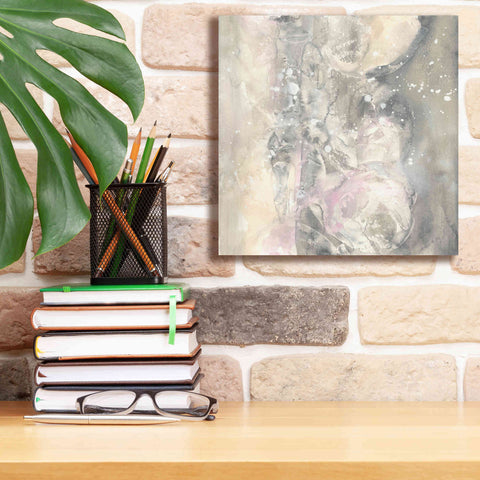 Image of 'Blushing Snowflakes I' by Chris Paschke, Giclee Canvas Wall Art,12 x 12