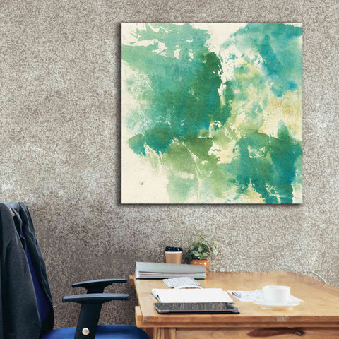 Image of 'Mossy Rock I' by Chris Paschke, Giclee Canvas Wall Art,37 x 37