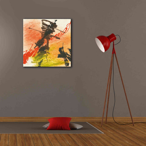 Image of 'Graffiti Orange I' by Chris Paschke, Giclee Canvas Wall Art,26 x 26