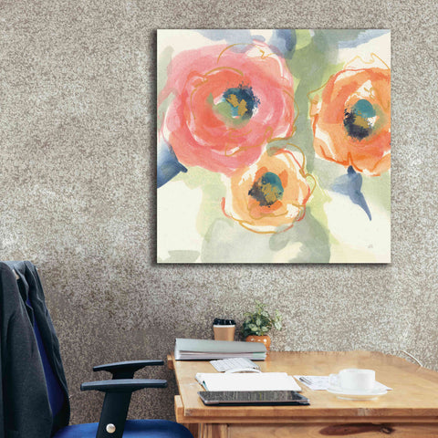 Image of 'Buttercup II' by Chris Paschke, Giclee Canvas Wall Art,37 x 37