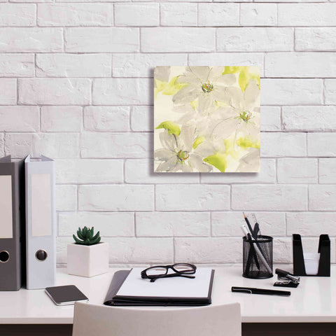 Image of 'Dancing Clematis I' by Chris Paschke, Giclee Canvas Wall Art,12 x 12