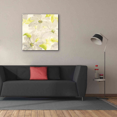 Image of 'Dancing Clematis I' by Chris Paschke, Giclee Canvas Wall Art,37 x 37