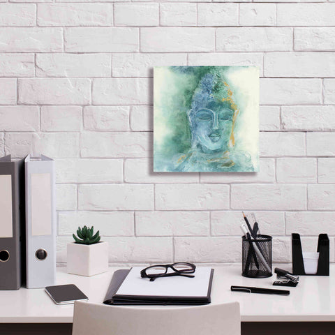 Image of 'Gilded Buddha II' by Chris Paschke, Giclee Canvas Wall Art,12 x 12