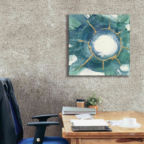 Image of 'Dharma Wheel I' by Chris Paschke, Giclee Canvas Wall Art,26 x 26