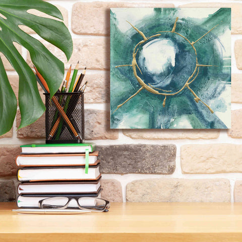 Image of 'Dharma Wheel II' by Chris Paschke, Giclee Canvas Wall Art,12 x 12