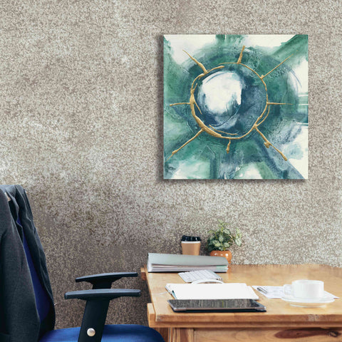 Image of 'Dharma Wheel II' by Chris Paschke, Giclee Canvas Wall Art,26 x 26