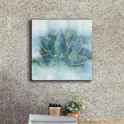 Image of 'Buddha Lotus' by Chris Paschke, Giclee Canvas Wall Art,18 x 18