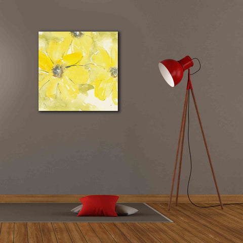 Image of 'Sunshine Cosmos II' by Chris Paschke, Giclee Canvas Wall Art,26 x 26