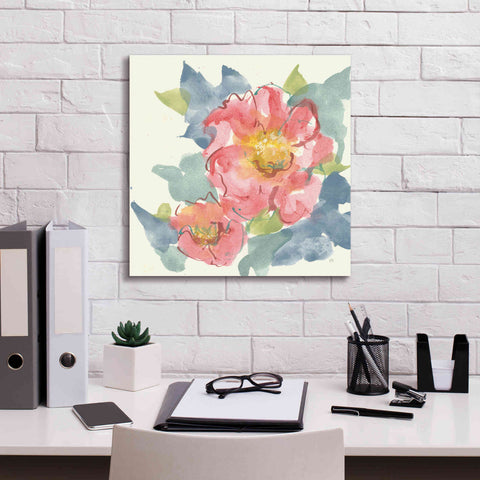 Image of 'Peony In The Pink II' by Chris Paschke, Giclee Canvas Wall Art,18 x 18
