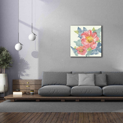 Image of 'Peony In The Pink II' by Chris Paschke, Giclee Canvas Wall Art,37 x 37