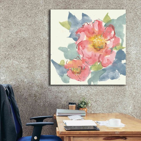 Image of 'Peony In The Pink II' by Chris Paschke, Giclee Canvas Wall Art,37 x 37