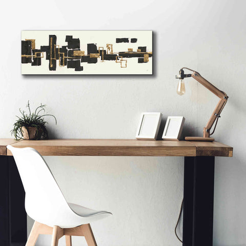 Image of 'Gilded Boxes III' by Chris Paschke, Giclee Canvas Wall Art,36 x 12