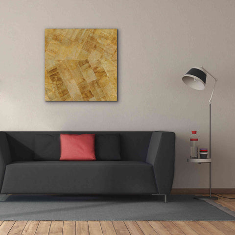 Image of 'Gilded Herringbone II' by Chris Paschke, Giclee Canvas Wall Art,37 x 37