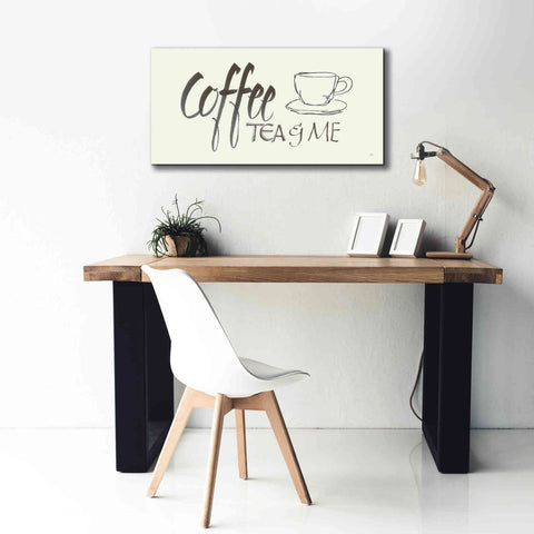Image of 'Coffee Sayings II' by Chris Paschke, Giclee Canvas Wall Art,40 x 20
