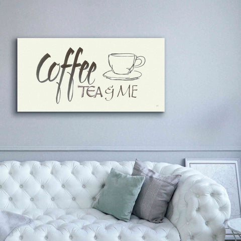 Image of 'Coffee Sayings II' by Chris Paschke, Giclee Canvas Wall Art,60 x 30