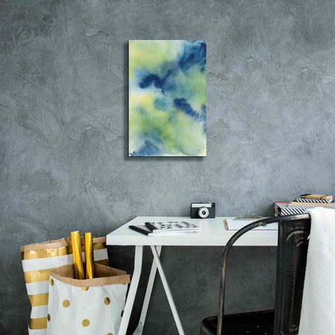 Image of 'Indigo Flow I' by Chris Paschke, Giclee Canvas Wall Art,12 x 18