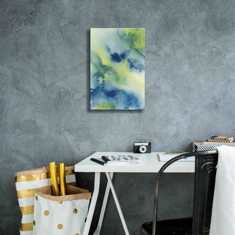 Image of 'Indigo Flow II' by Chris Paschke, Giclee Canvas Wall Art,12 x 18
