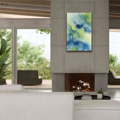 Image of 'Indigo Flow II' by Chris Paschke, Giclee Canvas Wall Art,26 x 40