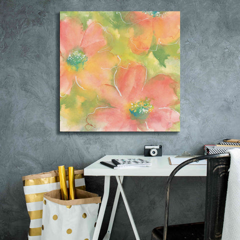 Image of 'Summer Cosmos I' by Chris Paschke, Giclee Canvas Wall Art,26 x 26