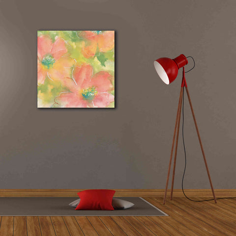 Image of 'Summer Cosmos I' by Chris Paschke, Giclee Canvas Wall Art,26 x 26