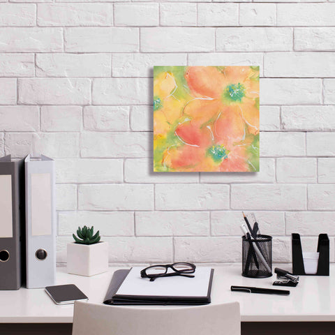 Image of 'Summer Cosmos II' by Chris Paschke, Giclee Canvas Wall Art,12 x 12
