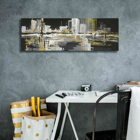Image of 'Urban Gold III' by Chris Paschke, Giclee Canvas Wall Art,36 x 12