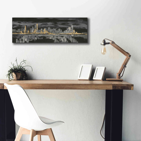 Image of 'Urban Gold IV' by Chris Paschke, Giclee Canvas Wall Art,36 x 12