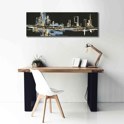 Image of 'Urban Gold VI' by Chris Paschke, Giclee Canvas Wall Art,60 x 20