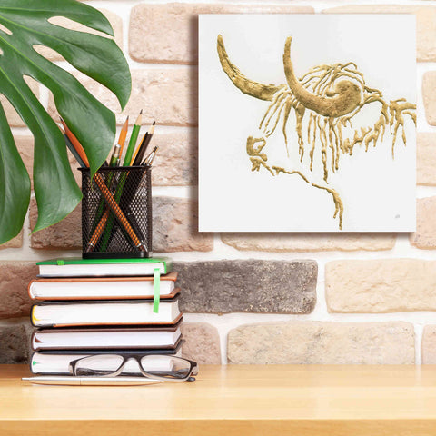 Image of 'Gilded Highlander III' by Chris Paschke, Giclee Canvas Wall Art,12 x 12