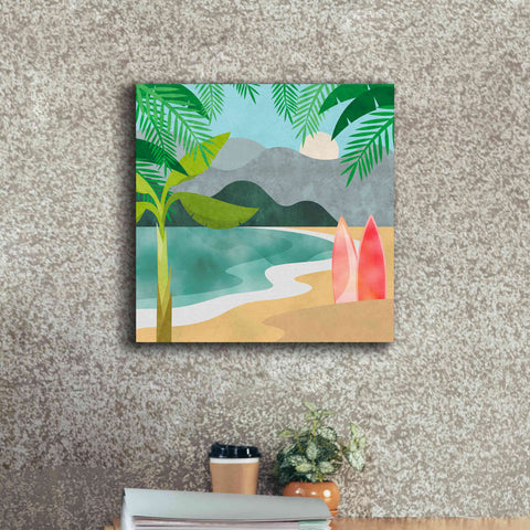 Image of 'Secret Surf Spot' by Andrea Haase, Giclee Canvas Wall Art,18 x 18