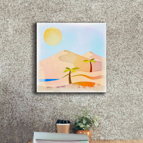 Image of 'Oasis Sunset' by Andrea Haase, Giclee Canvas Wall Art,18 x 18