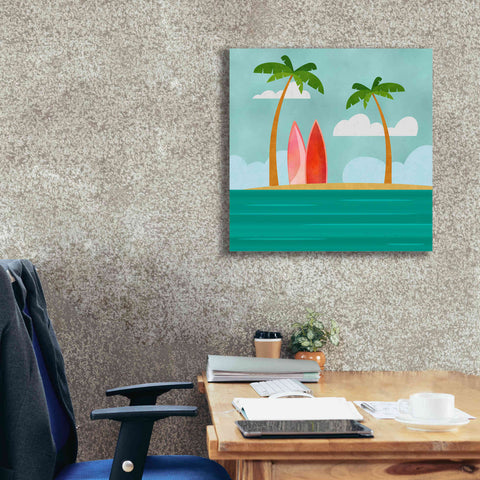 Image of 'Caribbean Surf Spot' by Andrea Haase, Giclee Canvas Wall Art,26 x 26