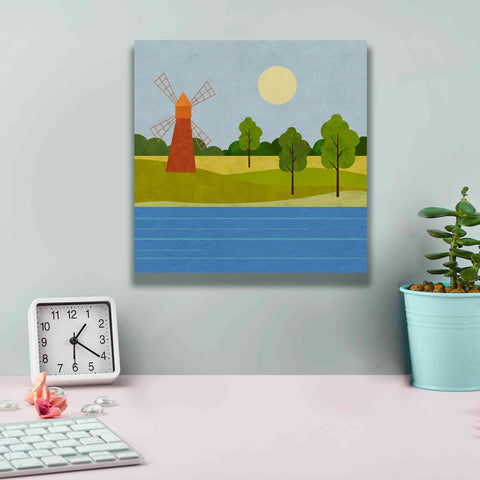 Image of 'The Old Windmill' by Andrea Haase, Giclee Canvas Wall Art,12 x 12