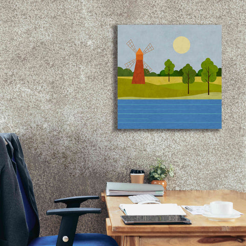 Image of 'The Old Windmill' by Andrea Haase, Giclee Canvas Wall Art,26 x 26