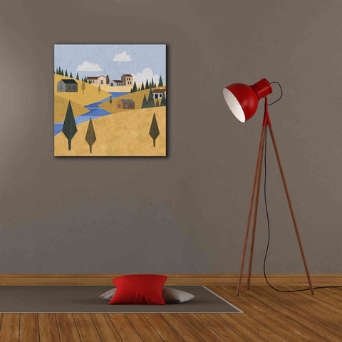 Image of 'River Valley Village' by Andrea Haase, Giclee Canvas Wall Art,26 x 26