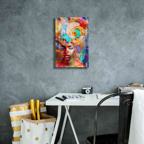 Image of 'New York City Girl' by Andrea Haase, Giclee Canvas Wall Art,12 x 18