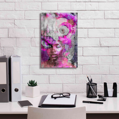 Image of 'New York City Girl Pink' by Andrea Haase, Giclee Canvas Wall Art,12 x 18