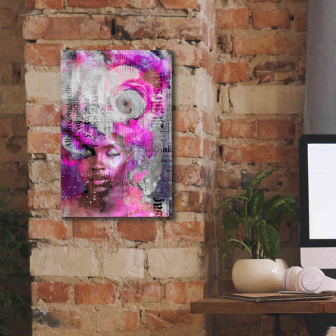Image of 'New York City Girl Pink' by Andrea Haase, Giclee Canvas Wall Art,12 x 18