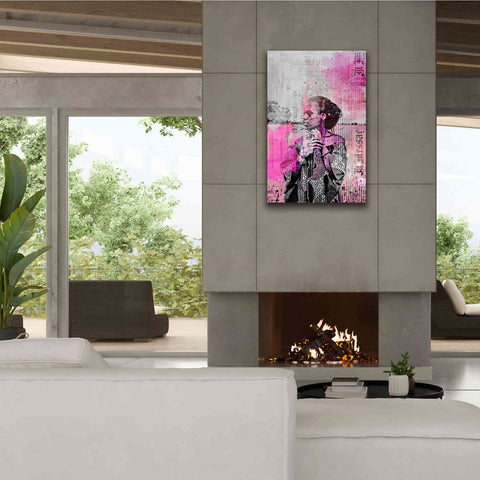 Image of 'Los Angeles City Girl Pink' by Andrea Haase, Giclee Canvas Wall Art,26 x 40