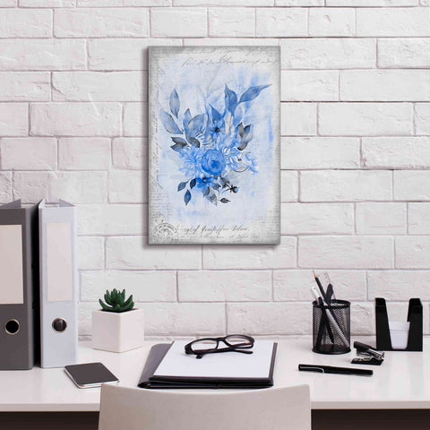 Image of 'Blue Flower Dream' by Andrea Haase, Giclee Canvas Wall Art,12 x 18