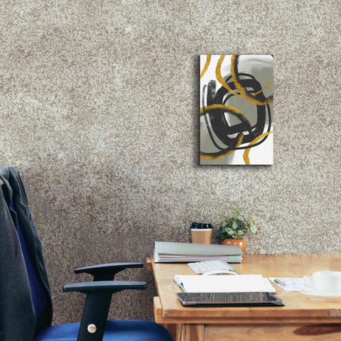 Image of 'Gold Meets Neutrals IV' by Andrea Haase Giclee Canvas Wall Art,12 x 18