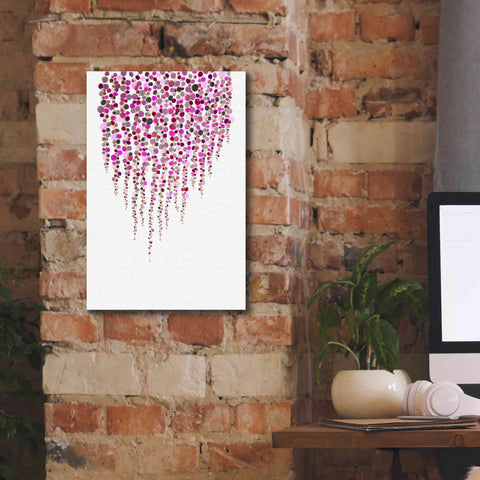 Image of 'Fancy Dots Pink' by Andrea Haase Giclee Canvas Wall Art,12 x 18